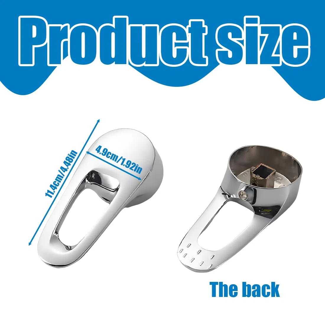 1 Pezzi Maniglia Miscelatore Doccia, Buco 10X11Mm Maniglia A Leva Per Rubinetto Per Rubinetto A Maniglia Singola Con Cartuccia Da 50Mm Di Diametro Rubinetto Dell'Acqua Hd(C)