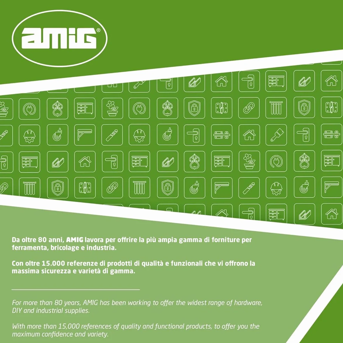 Amig Ganci Appendere Strumenti Supporto Parete Acciaio Zincato Rivestimento Gomma Antiscivolo Capacità Carico 60kg