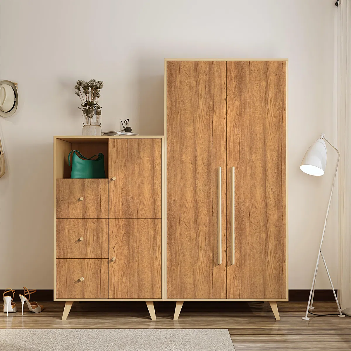 Hode Carta Pellicola Adesiva per Mobili Legno, Rivestimento Rotolo Plastica Laminato Adesivo, Carta da Parati Rivestire, Top Cucina Armadio Tavolo Muro 30x200cm
