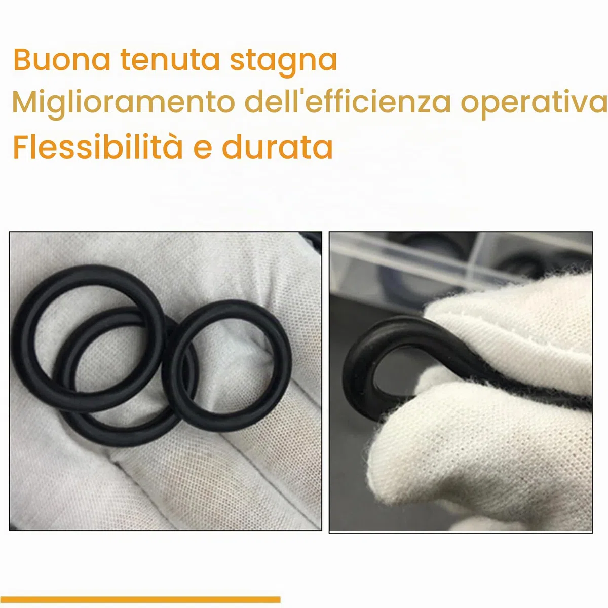 250 Pezzi Rondelle in Gomma di 15 Misure, Gommino Elettrico Guarnizioni Anello Set, Rondella O-ring per Rubinetti da Cucina Impianti Idraulici