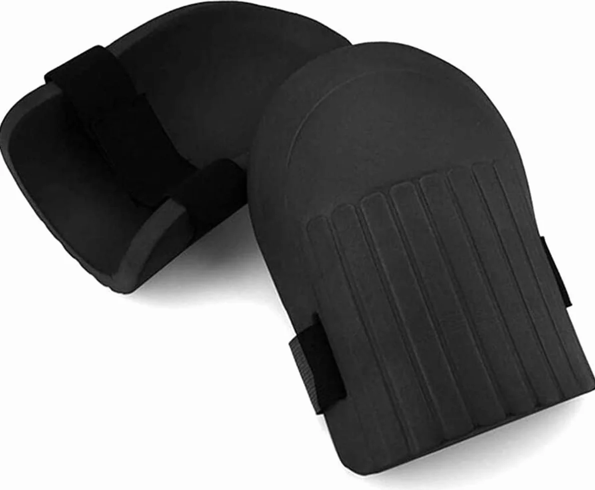 ProLeo Ginocchiere per lavoro Ginocchiere per giardinaggio con sport all'aria aperta, morbide ginocchiere, 1 paio di ginocchiere da giardino, colore nero, per il giardino, l'artigianato e la casa