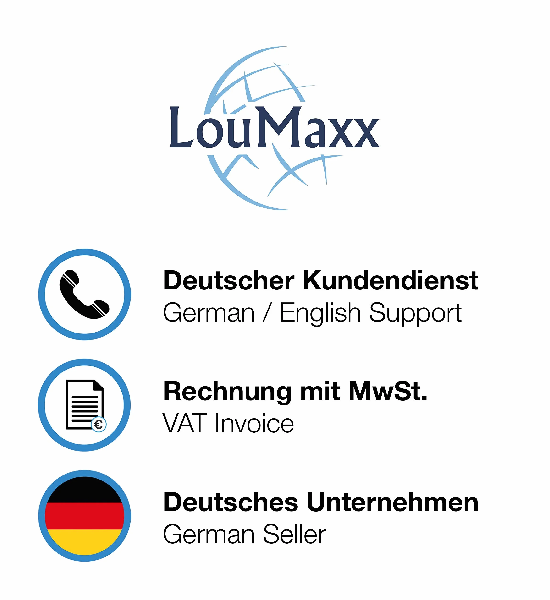 LouMaxx Set di 5 Chiusure a Doppio Rullo - Serratura a Scatto - Chiusura per Porte – Chiavistelli per Porte - Chiusura a Sfera per Mobili e Armadi