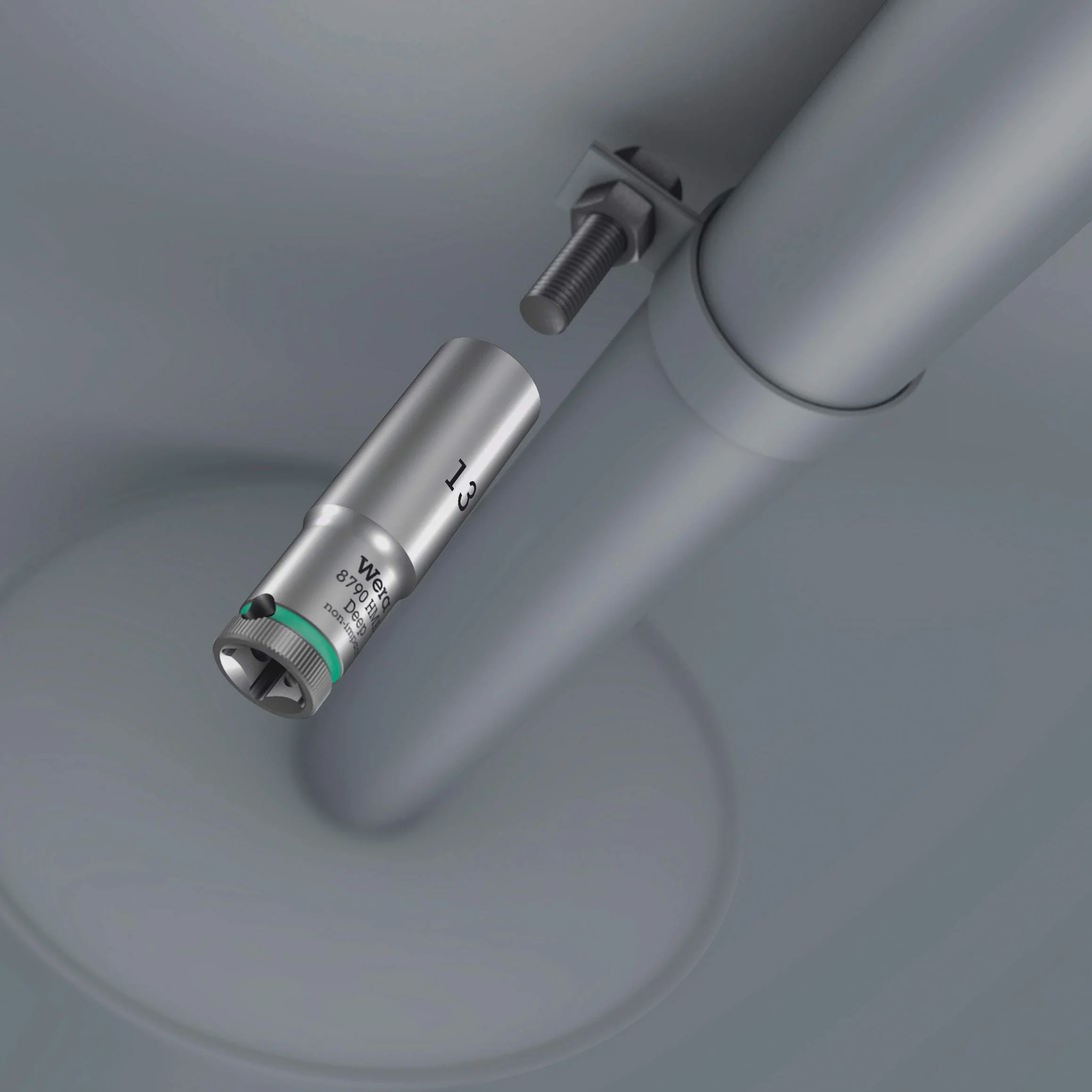 Wera 05004510001 Chiave a Bussola 1/4", Turchese, 13.0 Mm