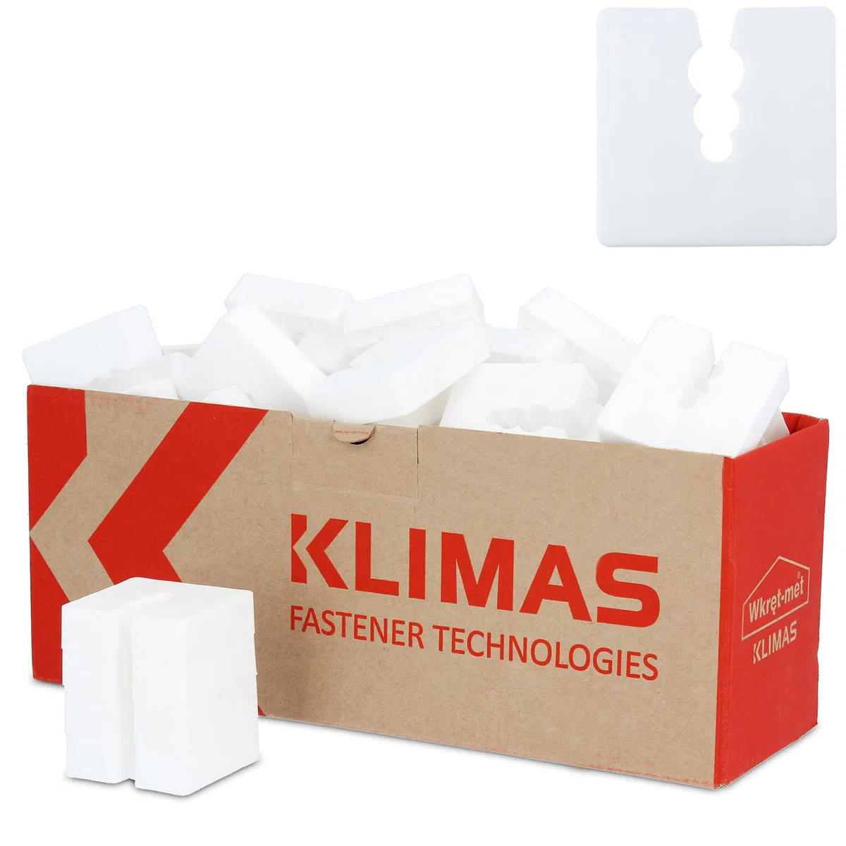 Instalguru Distanziatore in plastica 15mm Set distanziatori da 50 pezzi bianco | Profili di base rotaie di base pezzo di compensazione distanziatore per tasselli universali con 3 distanziali in PE