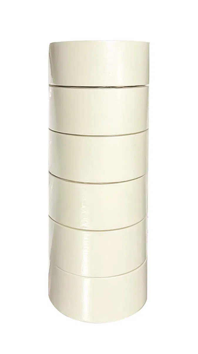 Nastro di carta gommata per mascheratura, verniciatura,disegno, 50m x 50mm, Torre da 6 rotoli (1torre)