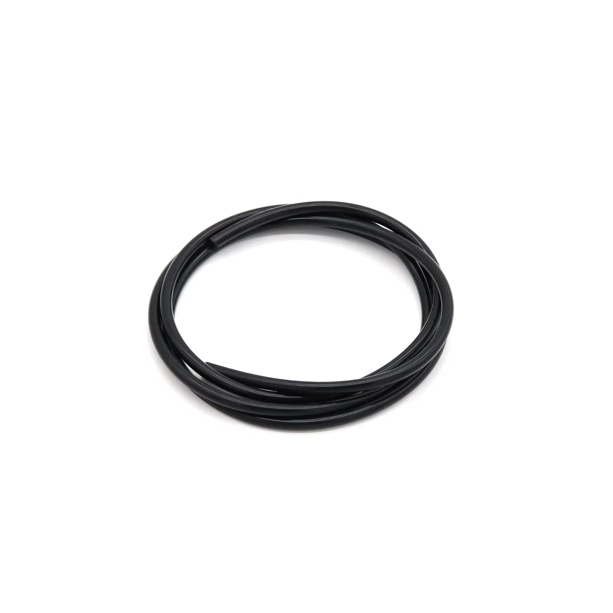 Tubo in silicone, diametro interno 2 mm x diametro esterno 4 mm, lunghezza 1 m, tubo flessibile in gomma per pompa acqua, aria, olio, nero