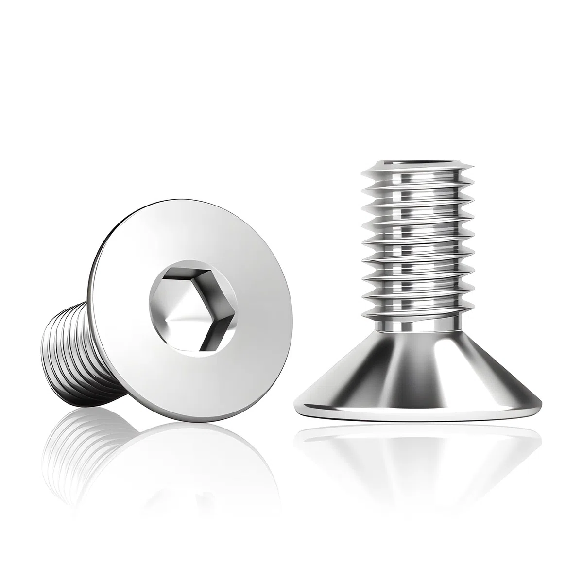 120 viti a testa svasata M4 x 10 mm, in acciaio inox A2 V2A, DIN 7991 con filettatura completa