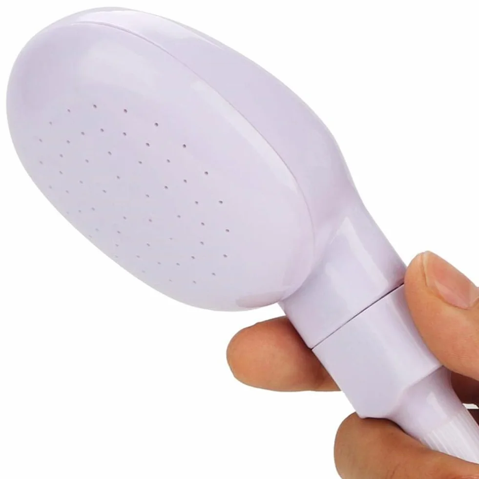 Tubo spray per lavandino in plastica bianca, doccetta portatile e spruzzatore per rubinetto per lavare capelli, sciacquare verdure, shampoo spray portatile per bagnare bambini, animali domestici