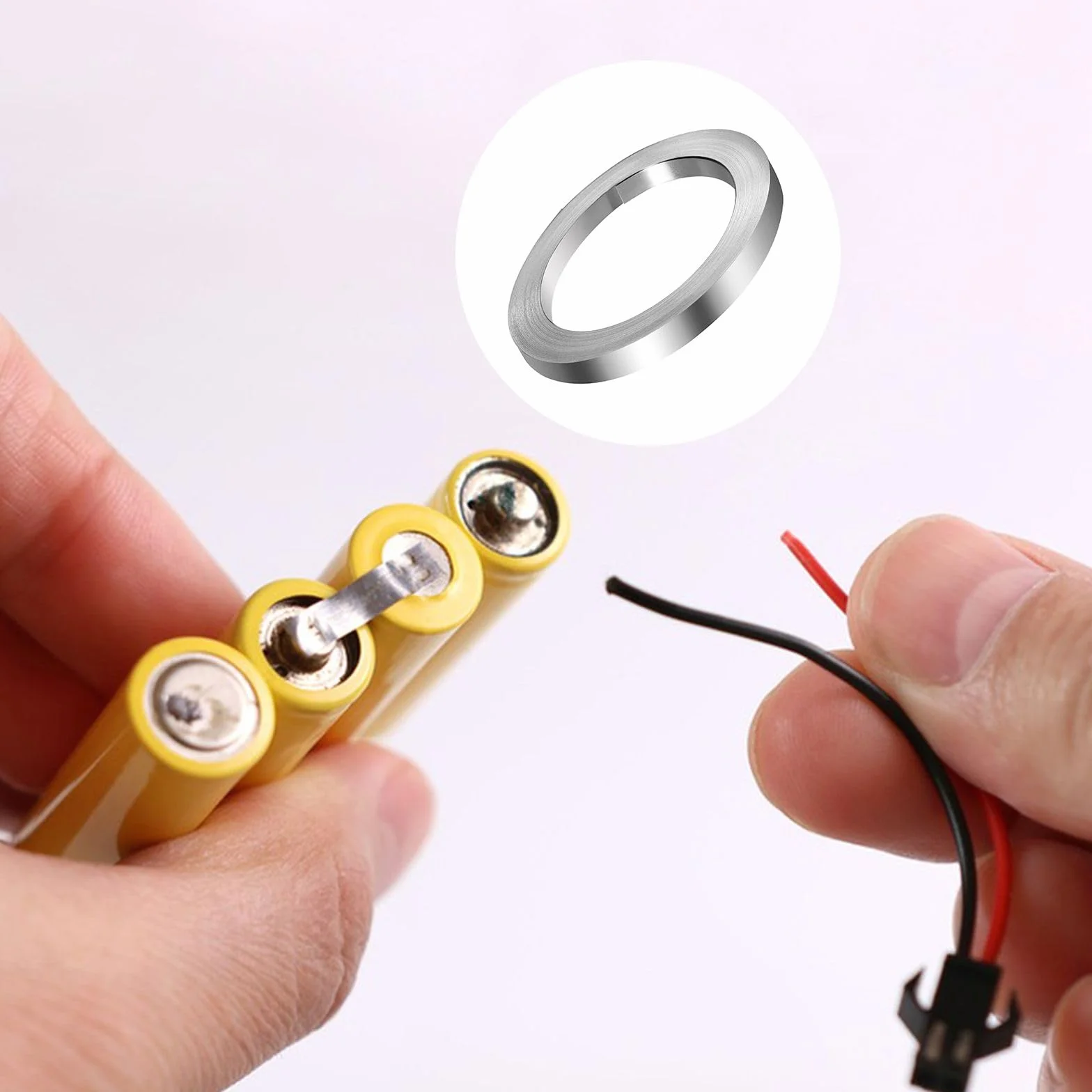 1 Rotolo Nastro di Nickel, 0.15 x 8MM x 10M Nichel Striscia, Piattina Nickel Accessori per Saldatura per Connettere delle Batterie Spot Welding 18650, Nastro Nichelato