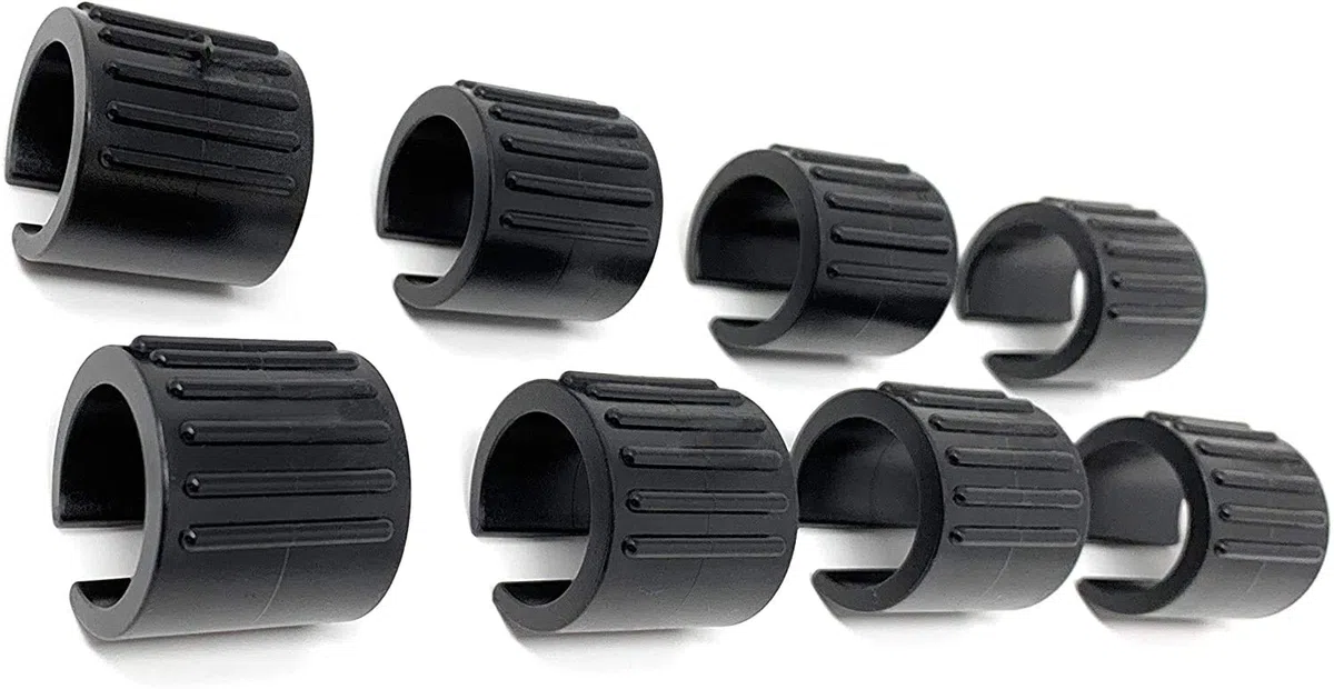 Design61 Set di 8 feltrini per sedia, diametro 18 – 20 mm, con perni Silencer