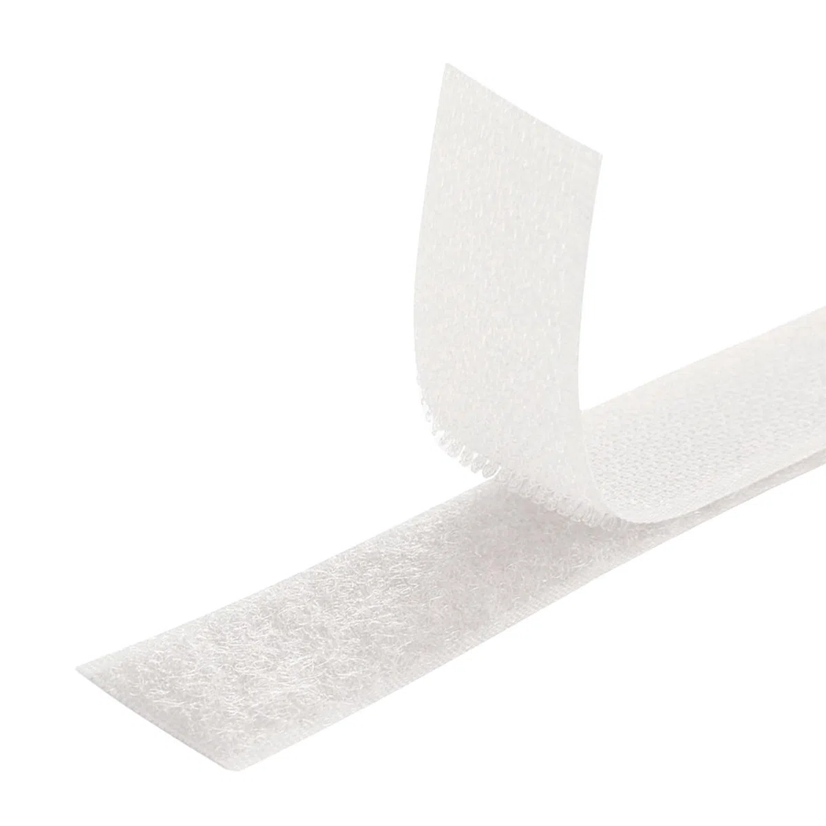 Nastro a Strappo [Bianco] a Strappo per Cucire Doppia Faccia [5 Metri x 20 mm] Hook and Loop [NON ADESIVO] Striscia Extra Forte e Resistente per Cucito Abbigliamento Artigianato Fai da Te