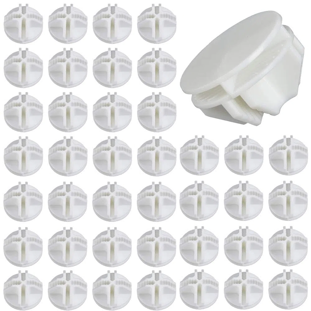 40pz Connettori in Plastica Cube Connettore a Cubo in Plastica per Armadietti Organizer Modulare Chiusura per Fermaglio per Armadio a Fibbia Clip per Guardaroba Scaffali (Bianco)