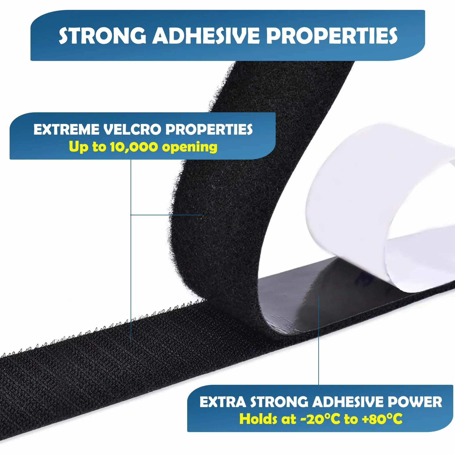 Feltro Adesivo Forte 50 mm x 5 m, Multifunzione Biadesivo per Tessuti per Uso Nnterno ed Esterno, Nero Nastro Biadesivo Extra Forte per Tessuti, Zanzariere, Moquette