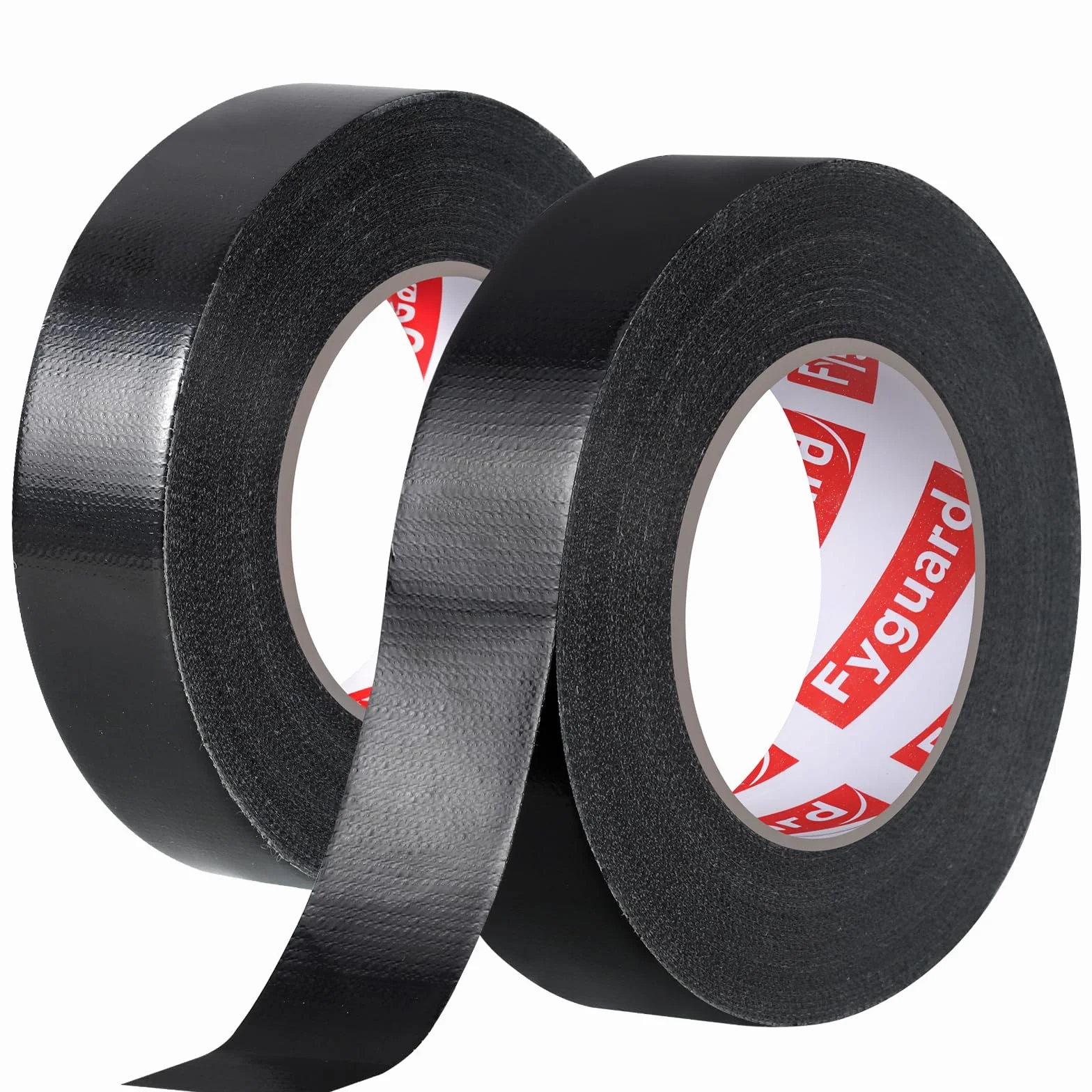 2 rotoli di nastro schermato, 25 mm x 100 m, nastro schermato nero, nastro di riparazione 210 μ impermeabile per riparare, fissare, legare, rinforzare, sigillare (50 m/rotolo)