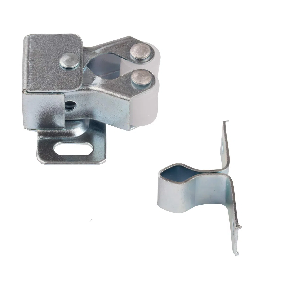 LouMaxx Set di 5 Chiusure a Doppio Rullo - Serratura a Scatto - Chiusura per Porte – Chiavistelli per Porte - Chiusura a Sfera per Mobili e Armadi