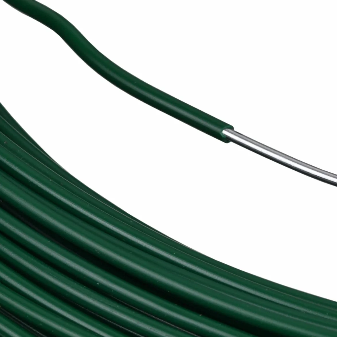 Corderie Italiane 002014065 Filo Ferro Plastica, Verde, 1,6 mm, 100 mt