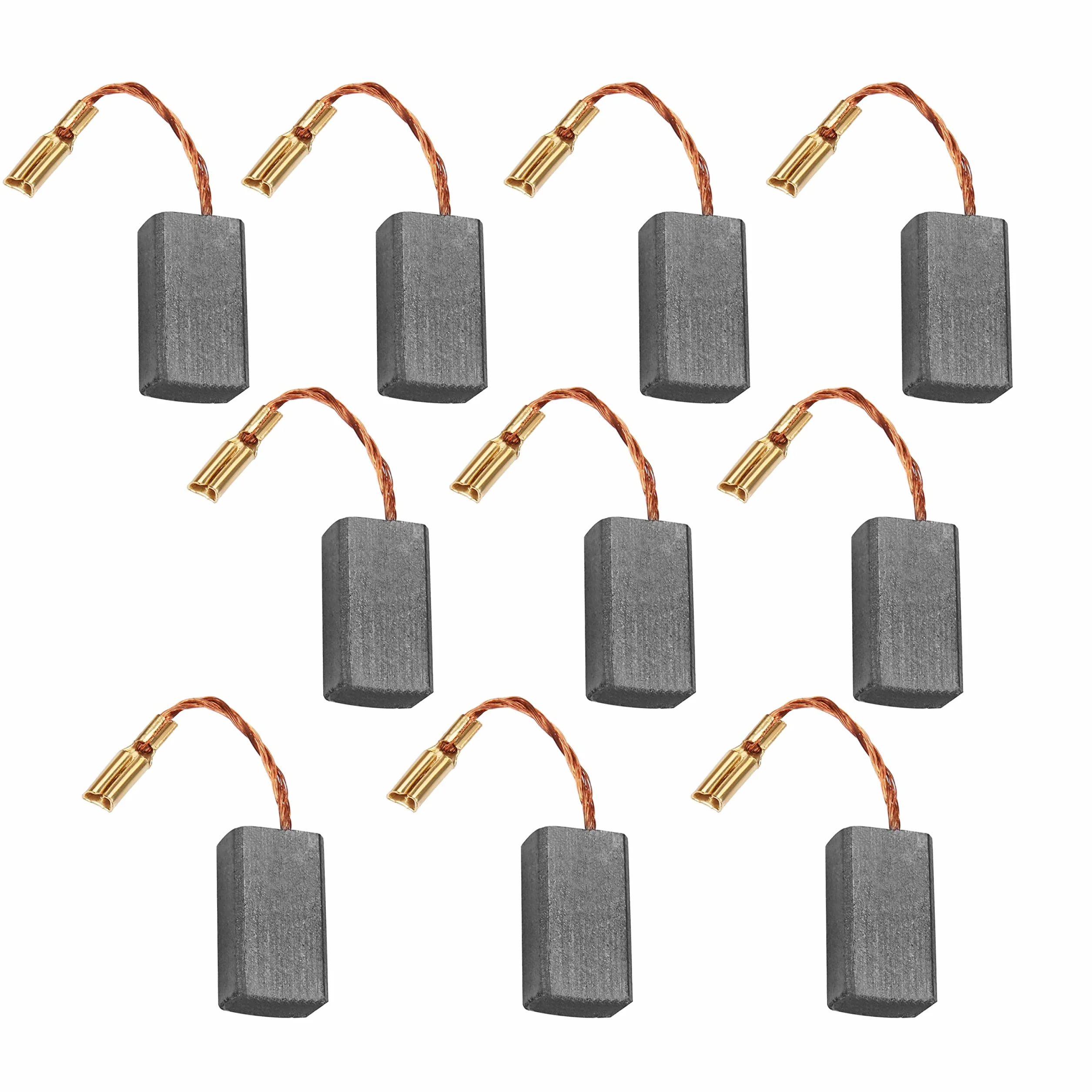WANGCL Spazzole di Carbone Motore 10Pcs per Bosch A86C smerigliatrice angolare Trapano a Mano Spazzola elettrica S1M-Ff03-100A/6-100 -5x8x15