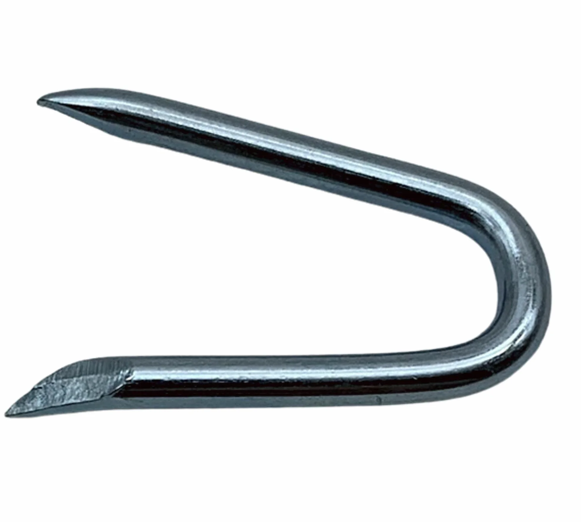 DOJA Barcelona | Cambrette Zincate | 17x30 | Acciaio Zincato | 100 Picchetti a U | Multiuso: Chiodi a U per Fissare Rete Metallica per Palo Recinzione, Tenda Camping, Filo Spinato, Staccionata