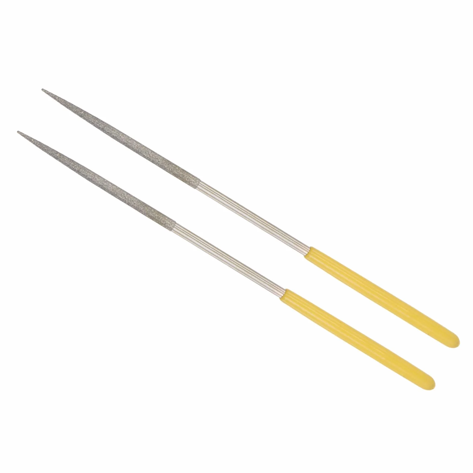 Lima Ago Rivestita in Diamante, | Asta 3mm Lunghezza 140mm |, Lima Rotonda Rivestita in Diamante - (Applicazioni: Metallo Vetro Pietra), 2Pz