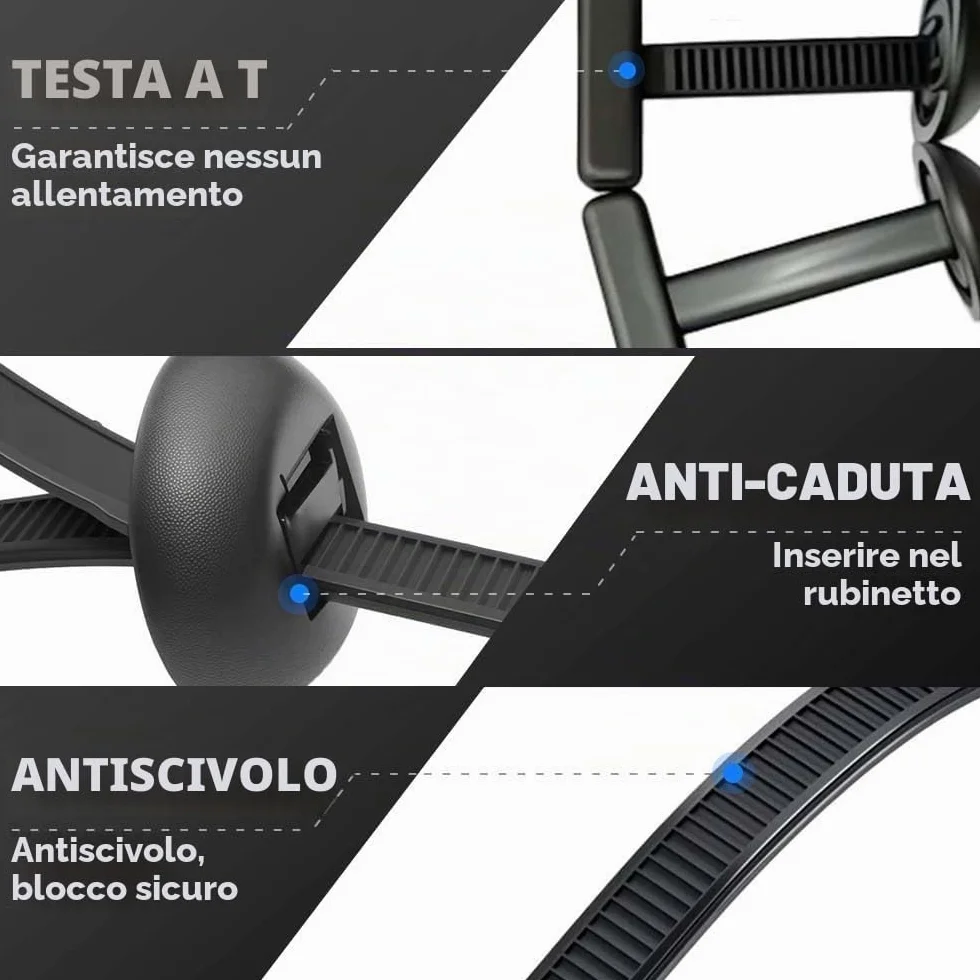 Fibbia universale per fascette stringicavo in nylon, resistente, autobloccante, con perno e bottone, nuova fibbia multifunzionale per fascette stringicavo, nere resistenti ai ragg (200 Pcs)