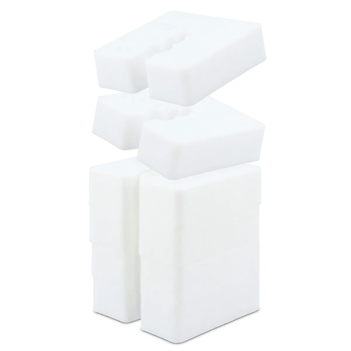 Instalguru Distanziatore in plastica 15mm Set distanziatori da 50 pezzi bianco | Profili di base rotaie di base pezzo di compensazione distanziatore per tasselli universali con 3 distanziali in PE