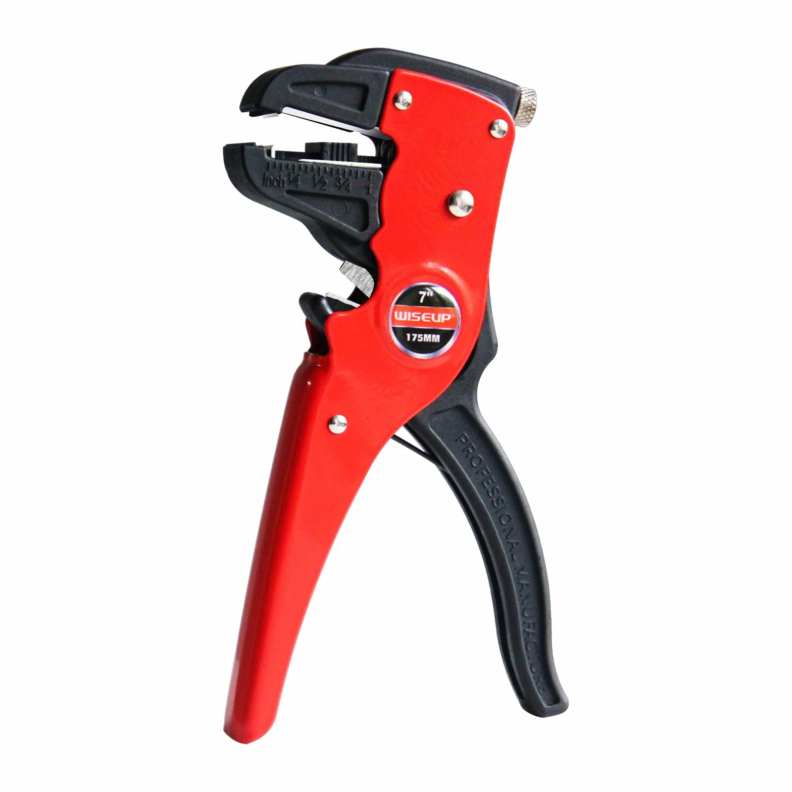 WISEUP Pinza spelafili e tagliafili automatica, pinza a becco d'aquila (17,8 cm), tagliacavi 2 in 1 per cavi elettrici, strumento di riparazione elettronica e automobilistica