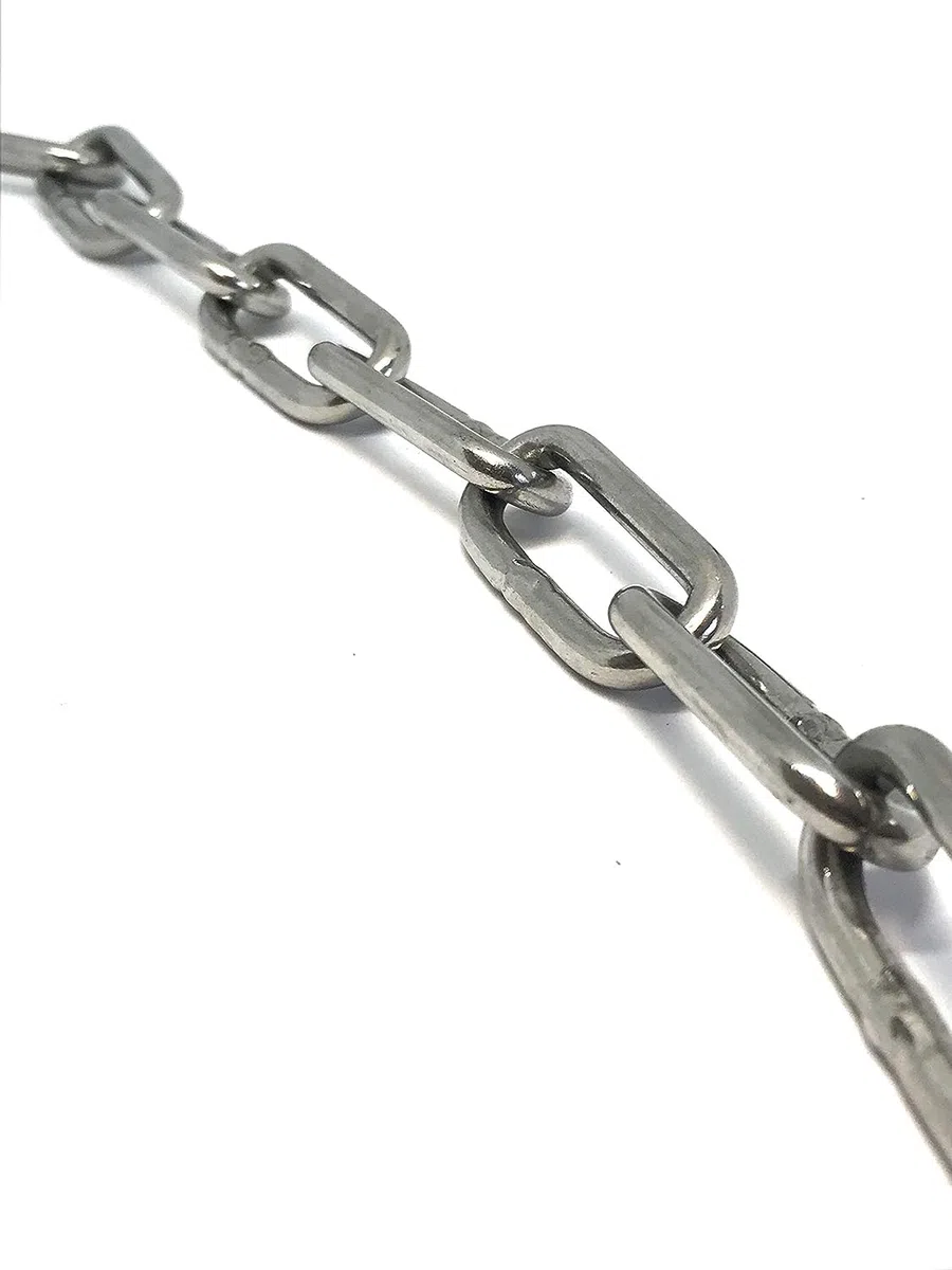 Catena in acciaio inossidabile, maglie saldate per recinzioni sospese ad alta resistenza, ideale per catena per cani, catena per altalena, catena per asciugare la biancheria, diametro 1,2 mm