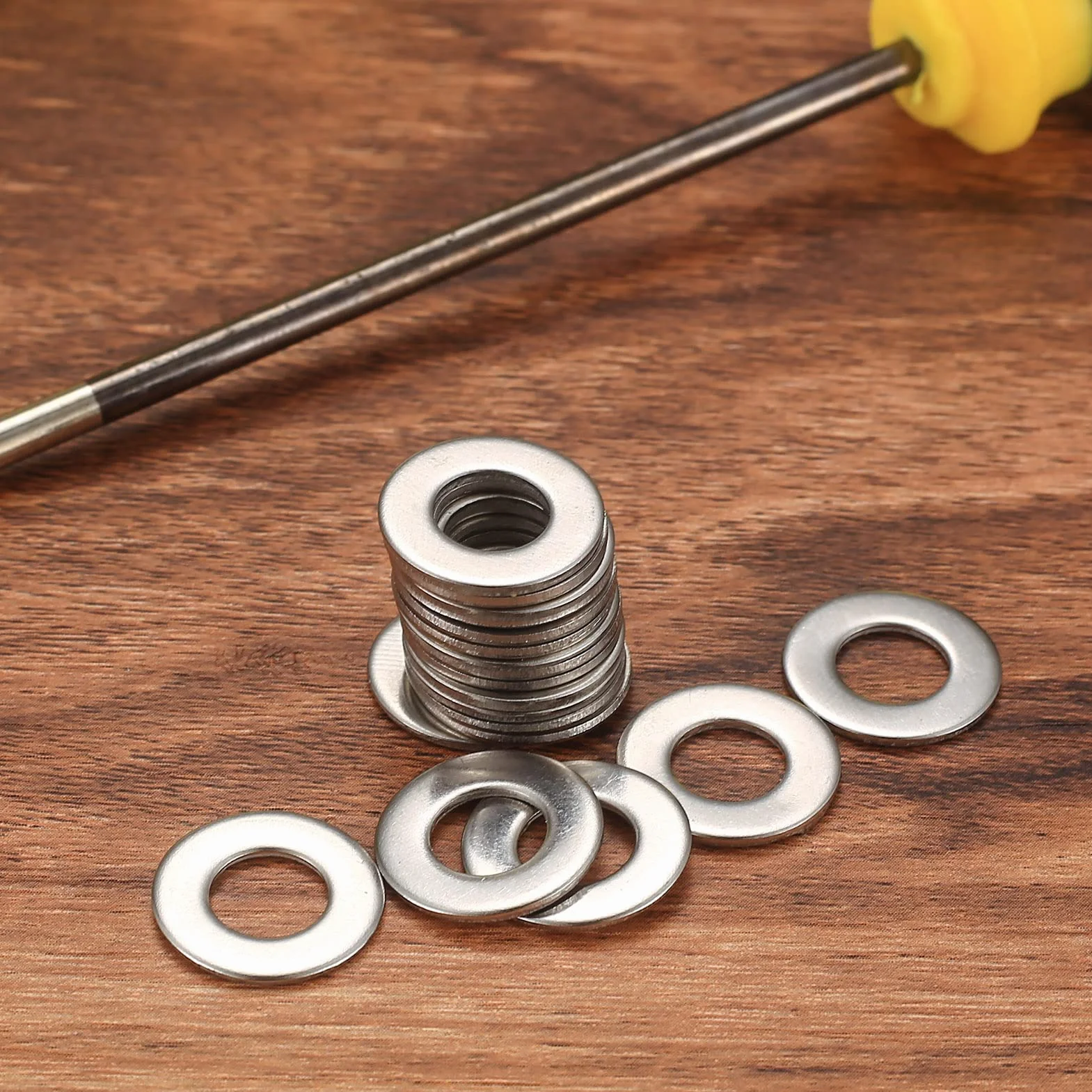 wugongshan 684 Pz Rondelle Piatte Set, Rondelle di Sicurezza in Acciaio Inox, Rondelle Alzaporta Rotonde per Riparazioni, Fabbrica, Impianti Idraulici - M2 M2.5 M3 M4 M5 M6 M8 M10 M12, 9 Dimensioni