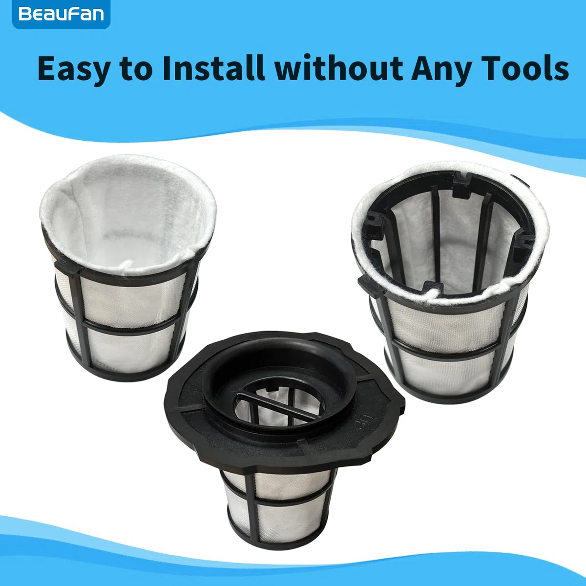 Confezione da 4 sacchetti filtro compatibili con Einhell Power X-Change TE-VC 18 Li-Solo & TE-HV 18/06 Li-Solo Aspirapolvere portatile senza fili