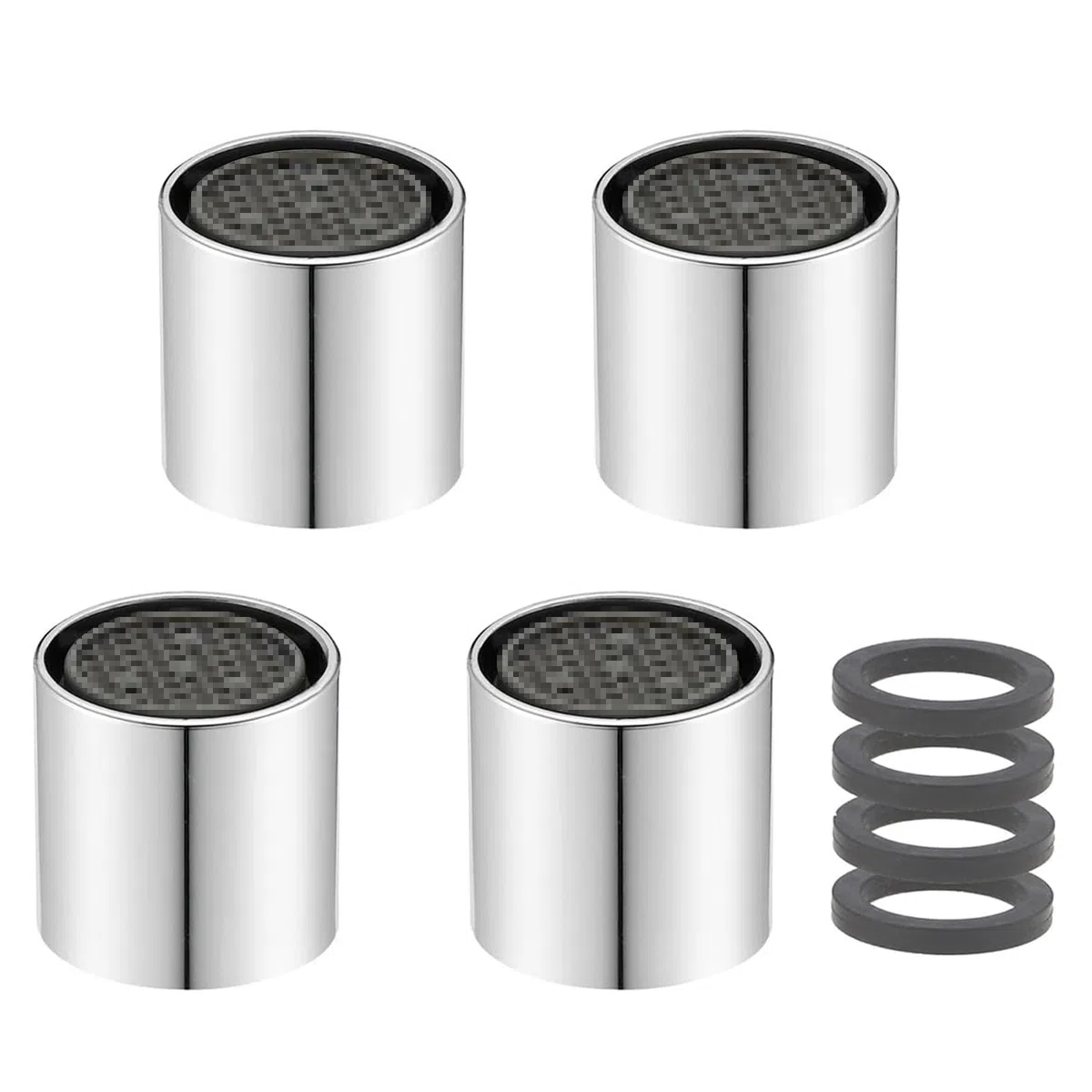 M16/M18/M20/M22 x 4 Pezzi aeratori, parti di ricambio dell'aeratore del rubinetto del filtro dell'ugello del filtro per prova di schizzi e risparmio idrico - filettatura interna (M16)