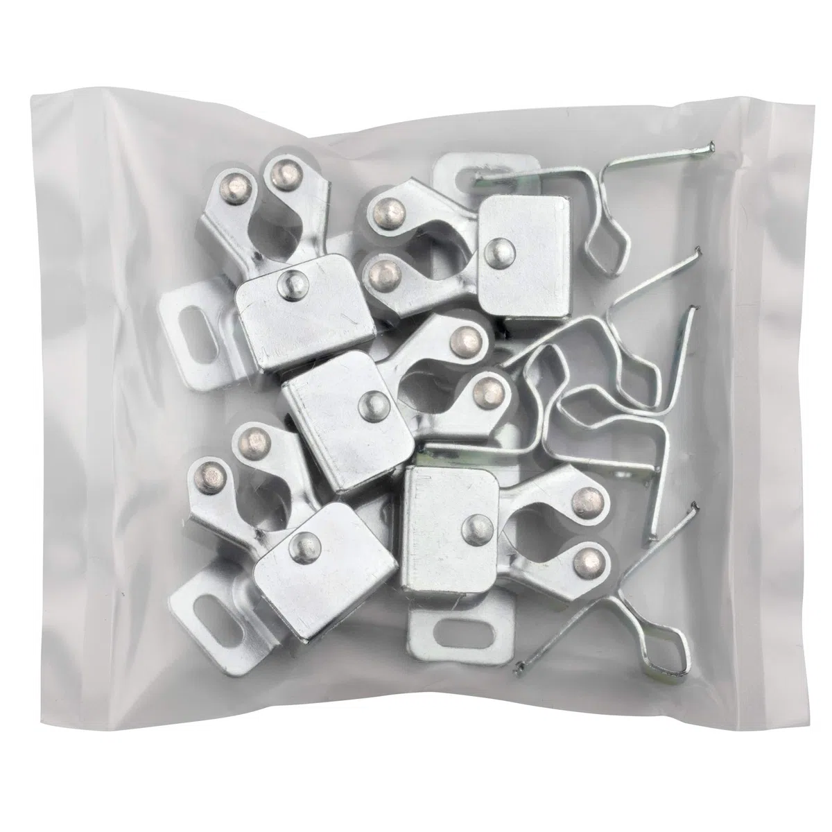 LouMaxx Set di 5 Chiusure a Doppio Rullo - Serratura a Scatto - Chiusura per Porte – Chiavistelli per Porte - Chiusura a Sfera per Mobili e Armadi