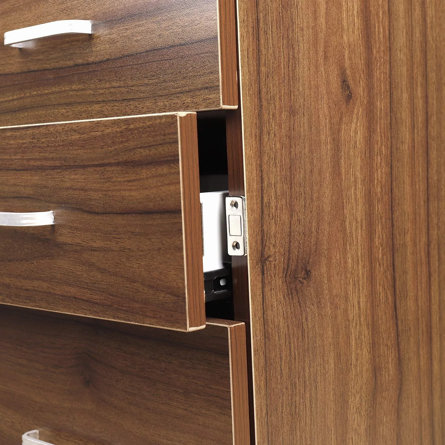 Calamita Porta, 8 Pezzi calamite magnetiche ultra sottili, Adesivo Potente Magnete Chiusura con Viti per Ante Mobili Cassetti Chiudiporta Armadio Cucina