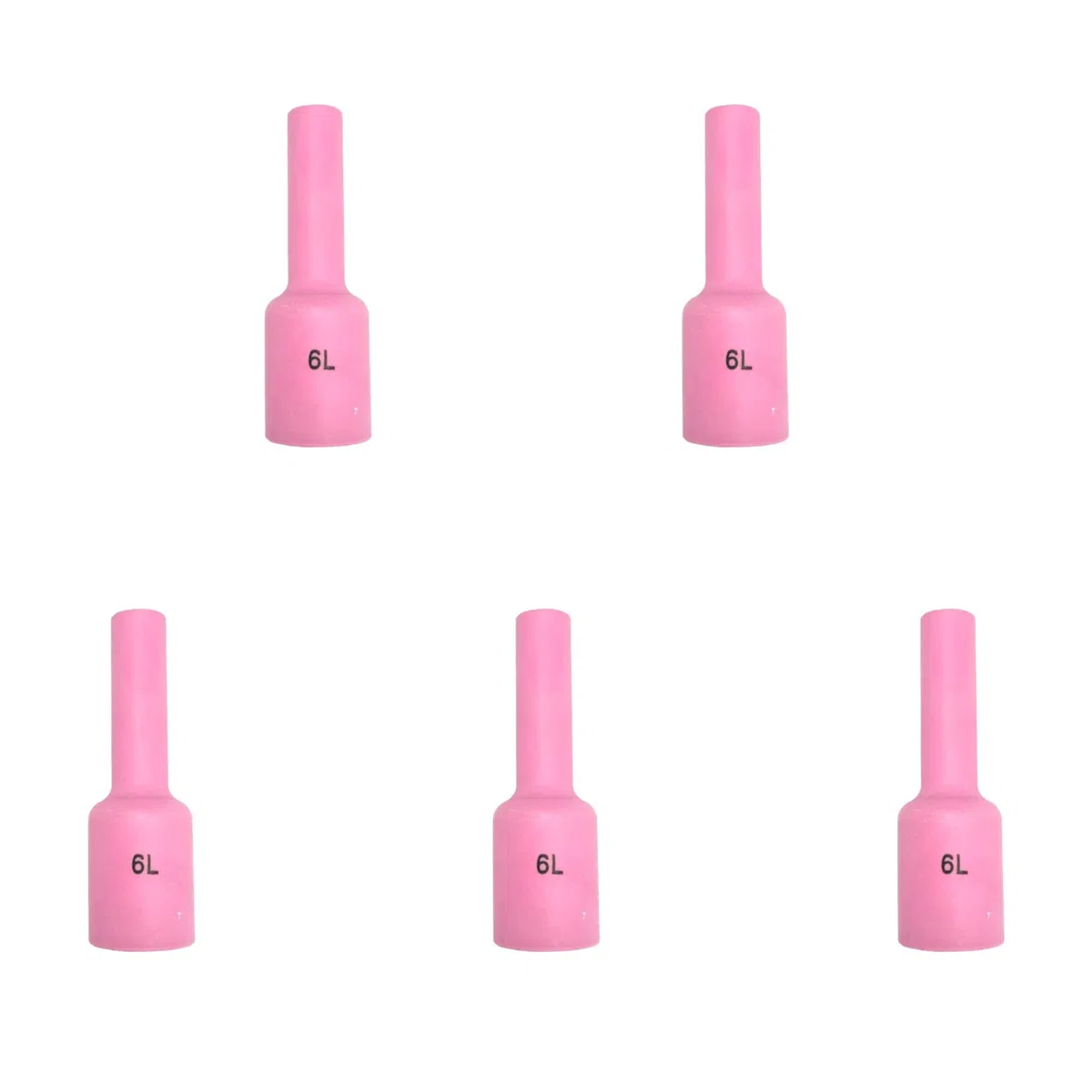 ELCAN 5 GAS LENS ugelli ceramici GR6 lunghi con diametro interno 9,6 mm per torcia TIG serie WP 17 18 e 26. Consumabili e accessori professionali per saldare con pistola o torcia TIG