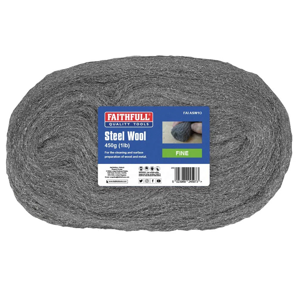 Faithfull ASW10 - Lana d'acciaio fine 0,450 g