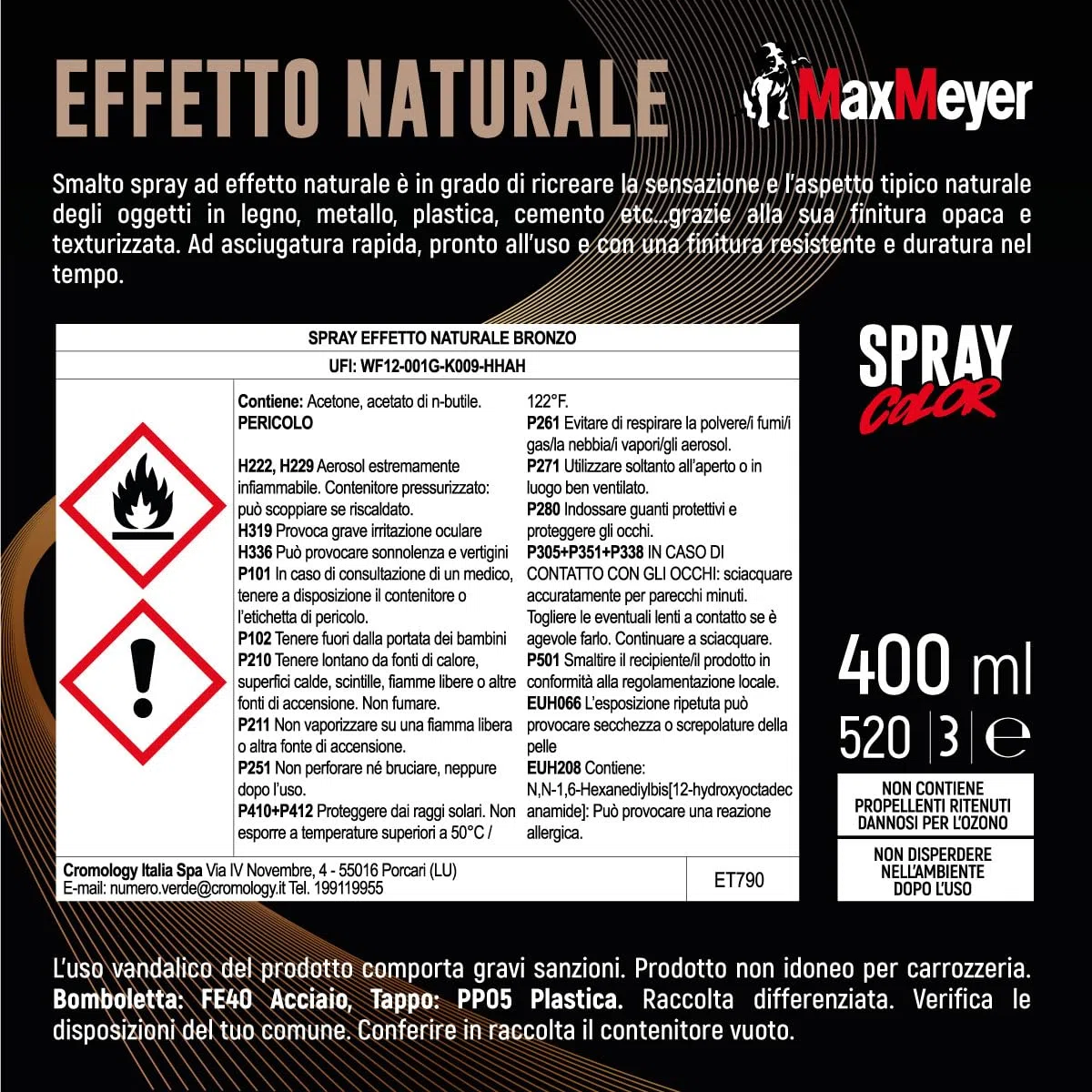 MAXMEYER Spray Effetto Naturale Bronzo 0.400 L