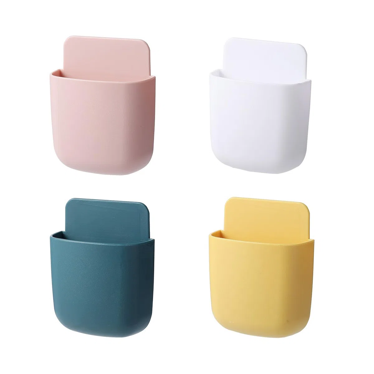 Set da 4 Pezzi di Mensola da Bagno a Parete, Organizzatore Compatto Moderno, 11,5x9x8,5 cm