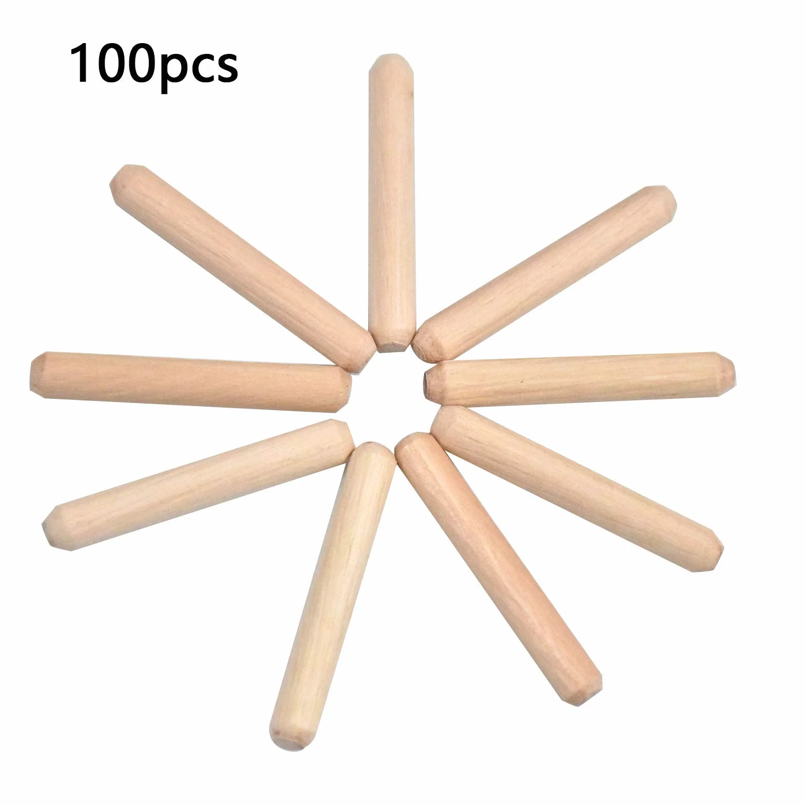 Tasselli in legno di faggio – Spina invisibile per mobili e falegnami fai da te – 6 mm x 40 mm