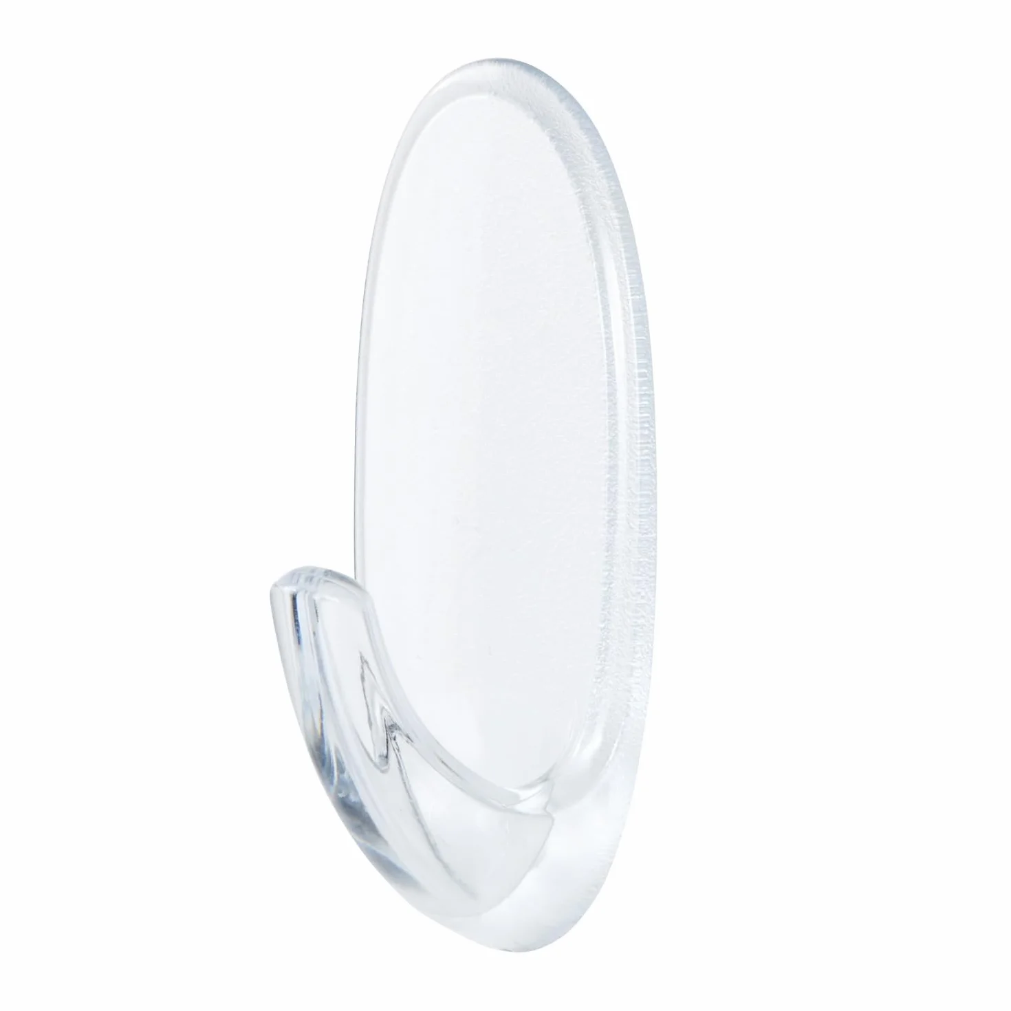 Command Ganci ovali trasparenti medi con linguette trasparenti, set di 7 ganci e 10 linguette, per appendere e decorare senza rovinare