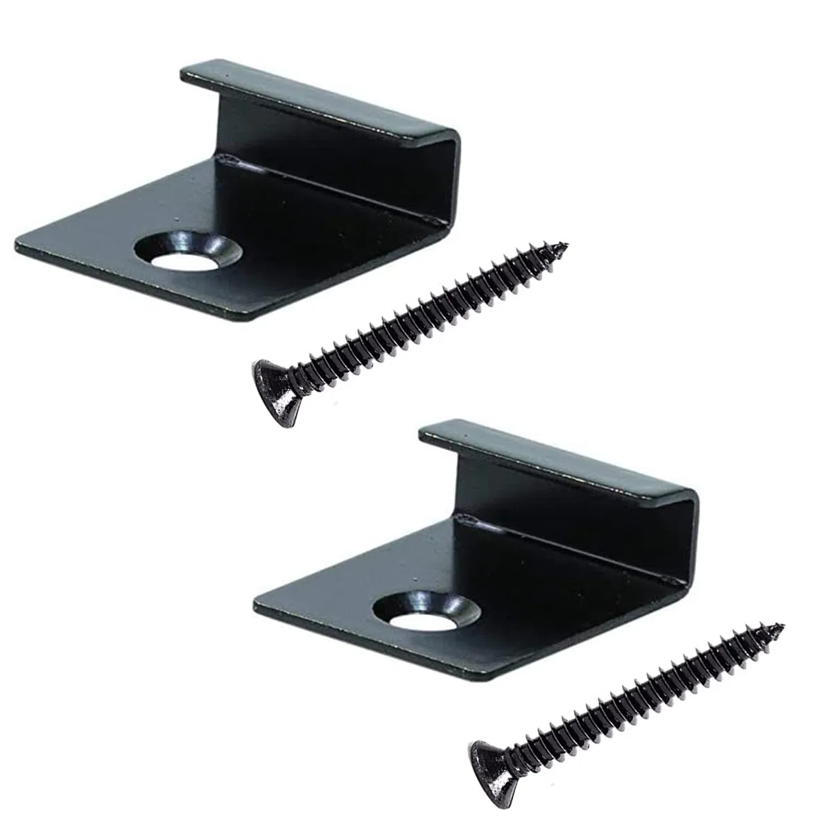 30 clip di fissaggio in WPC per inizio/terminale, 8 mm, clip di fissaggio con vite autofilettante in acciaio inox