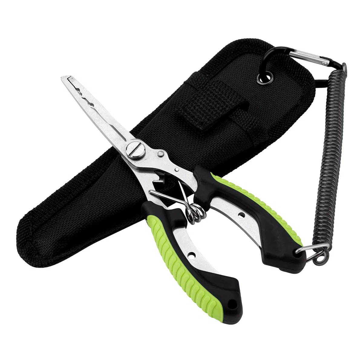 BOXOB Pinze da Pesca, Pinze Pesca in Metallo Pinze da Pesca in Acqua Salata Pinze a Becco d'Ago Accessori per Utensili Multifunzionali Pesca Attrezzi da Pesca e Regali per Uomo