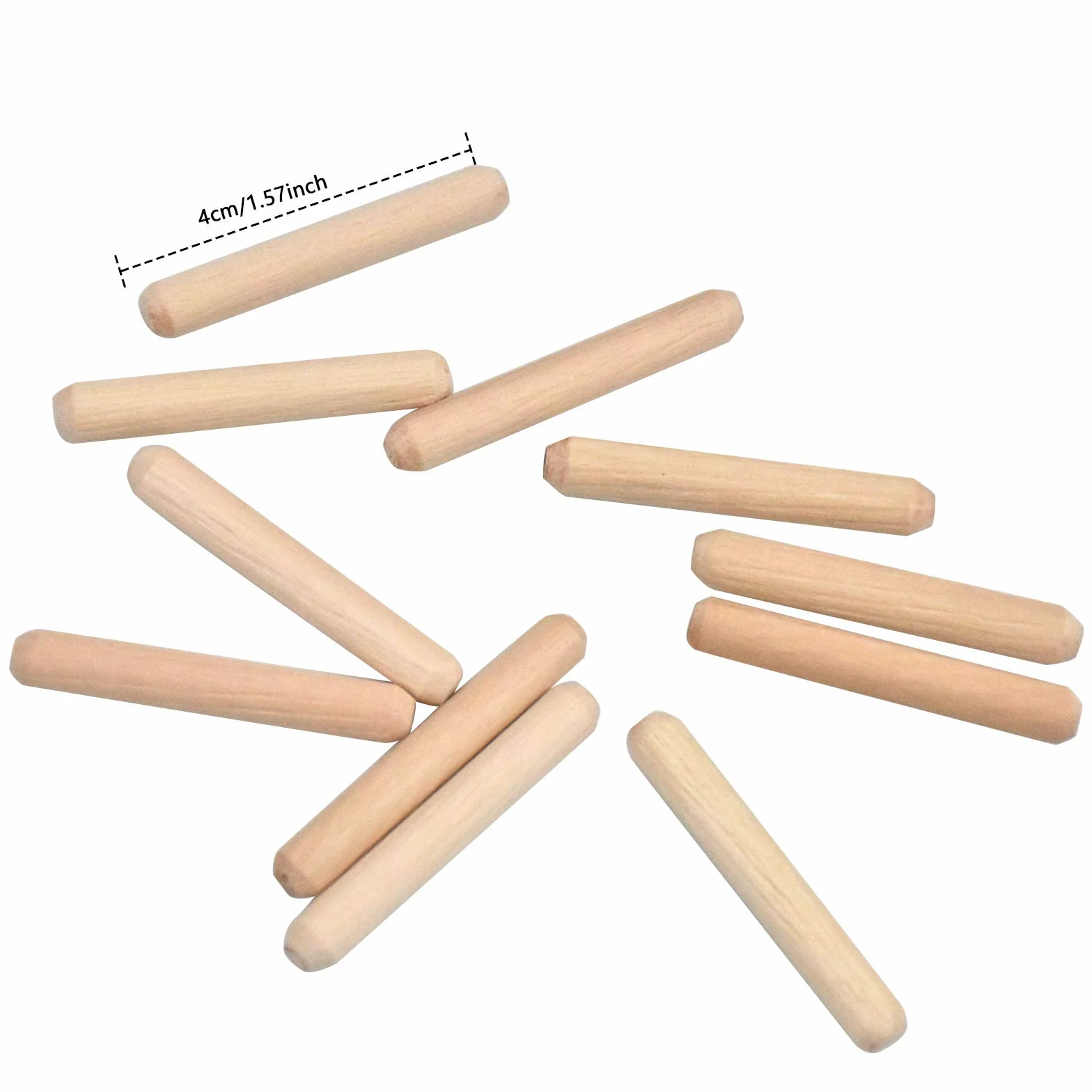 Tasselli in legno di faggio – Spina invisibile per mobili e falegnami fai da te – 6 mm x 40 mm