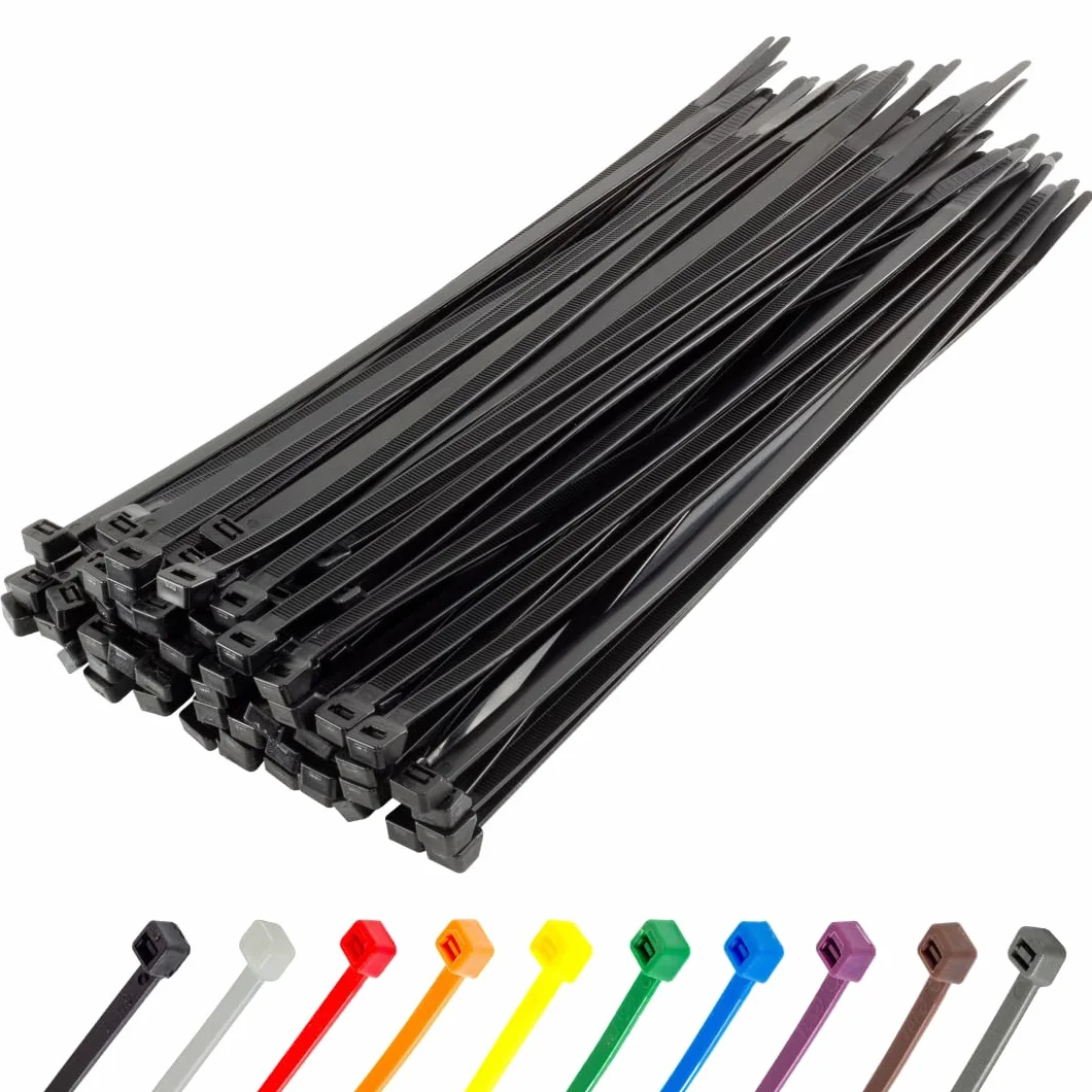 Fascette Plastica Nere 300 mm x 4,8 mm 100 Pezzi UV-beständiges Set