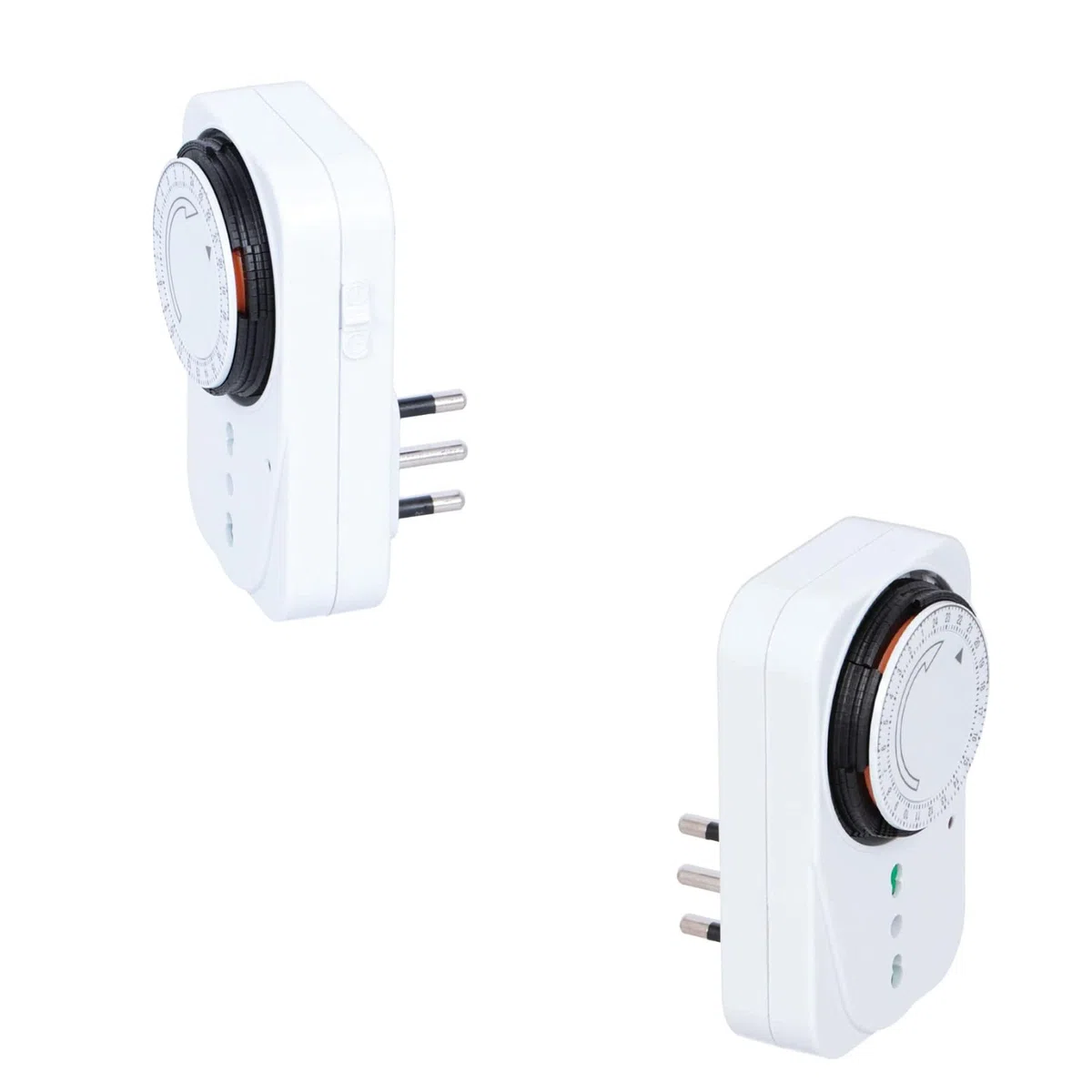 SQUADO - Presa Elettrica Temporizzata Timer 24 Ore Programmabile Presa di Corrente con Temporizzatore Regolabile Meccanico Giornaliero Spina Italiana Bianco