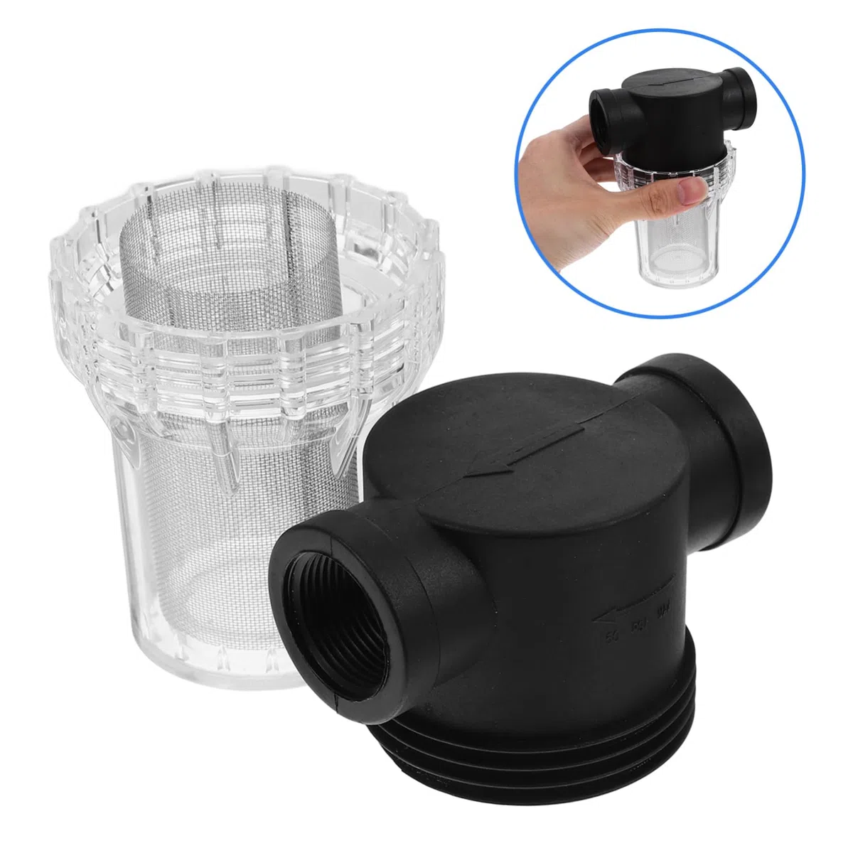 Filtro a Rete Maglie per Depuratore Acqua Accessorio Tubo Giardino per Filtrare Sedimenti e Impurità da Rubinetti