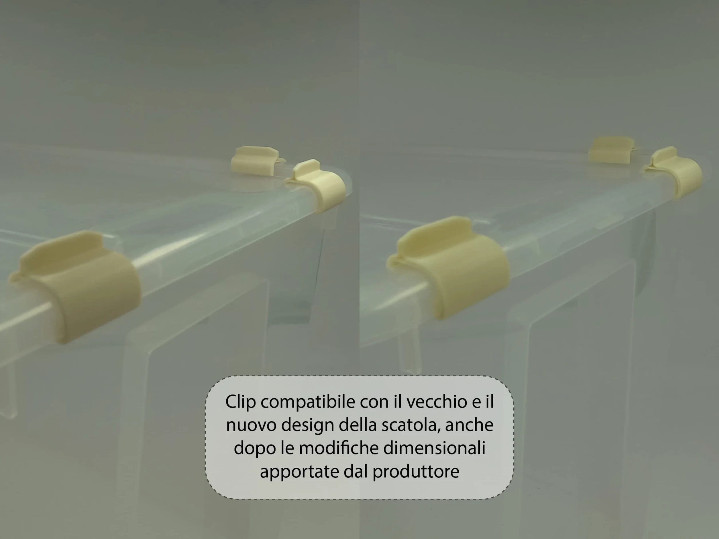 Clip di Chiusura Arrotondate per Ikea Samla Box - Compatibili Con Ikea-Samla (12 Pezzi, 5L/11L/22L)