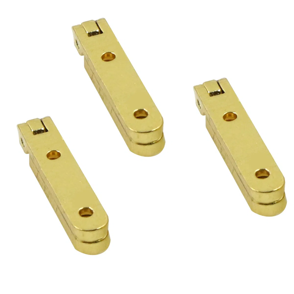 Cerniere Testa In Acciaio Inox - Mini Piccole Finestra Armadio Connettori Della Porta Barile D'ottone Nascosto Mobilia Scatola Di Gioielli Diy Regalo Legno Miniatura D'oro, 20 Pezzi 30 * 30mm