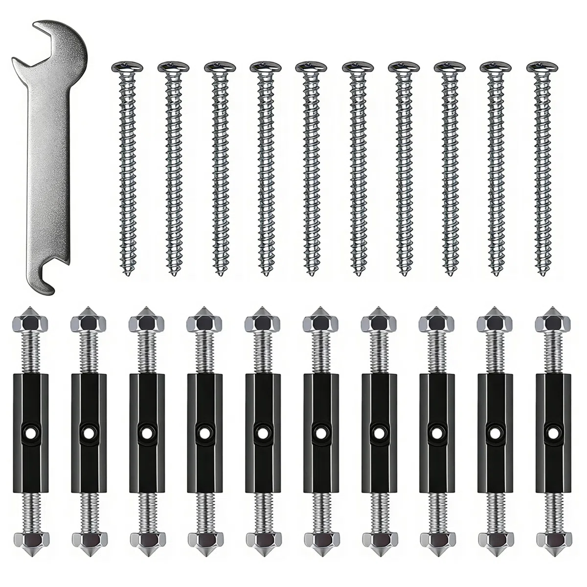 10 Set Riparazione Scatola Elettrica Tipo 118 – Asta di Supporto per Cassetta di Derivazione Esterna, Accessori per Elettricista, Kit Ripristino Scatole e Parti Elettriche
