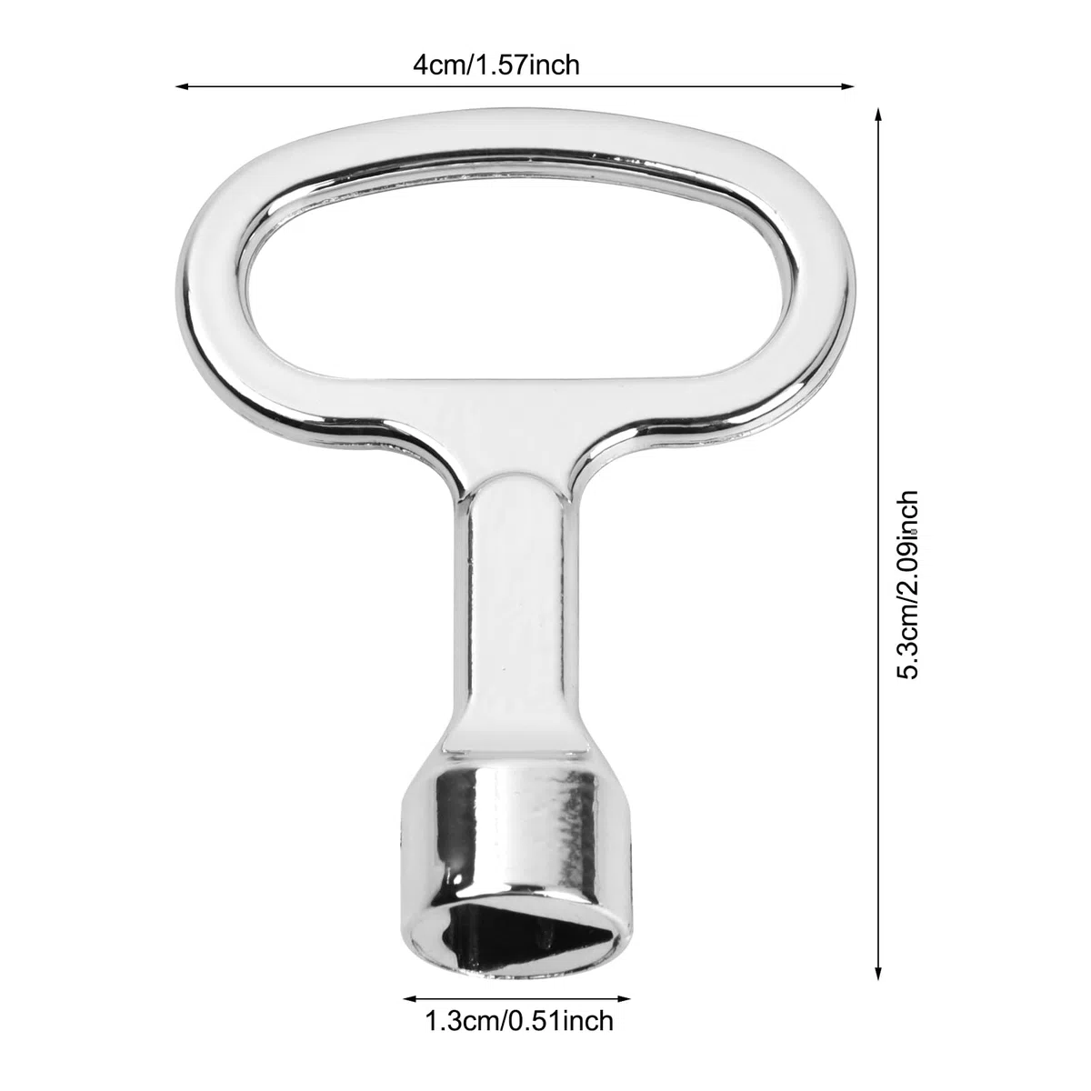 6 chiavi triangolari a bussola quadrate, chiave a croce per acqua, serratura universale in lega di zinco, per cassette elettriche, contatore di energia elettrica, box armadio