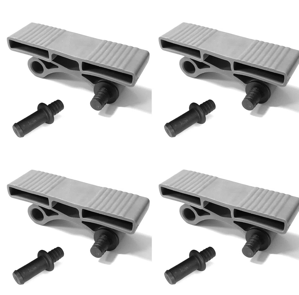 cyclingcolors 4x Supporto per Doghe 38mm + 4x bulloni perni inserto plastica 11mm Doppia Sospensione per Letto Flessibile Mobili