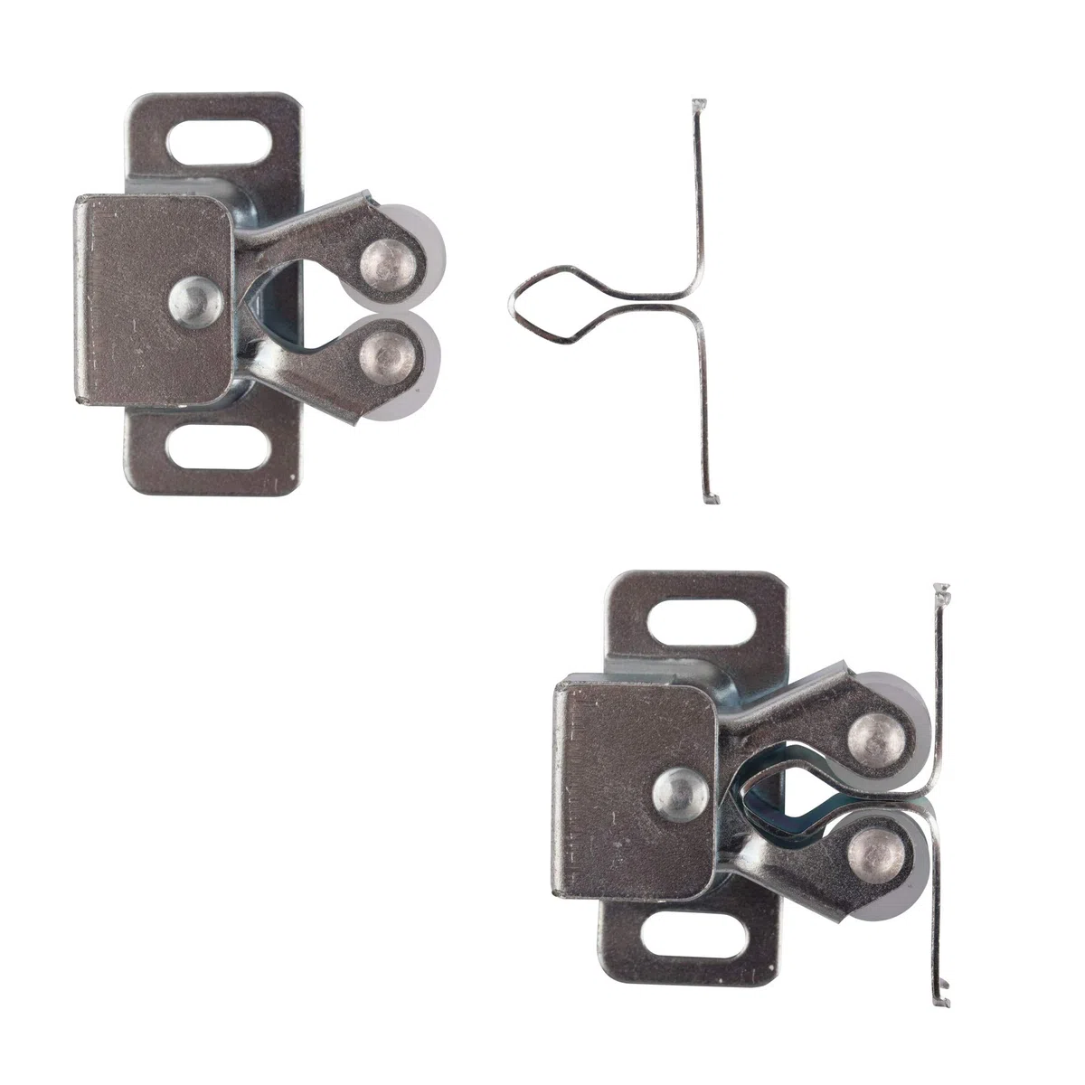 LouMaxx Set di 5 Chiusure a Doppio Rullo - Serratura a Scatto - Chiusura per Porte – Chiavistelli per Porte - Chiusura a Sfera per Mobili e Armadi